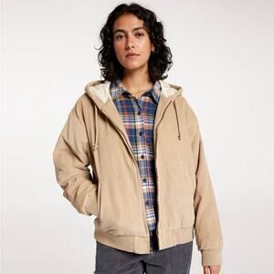 Alpine Design Women’s Corduroy
 Quilted Full Zip Hoodie Medium